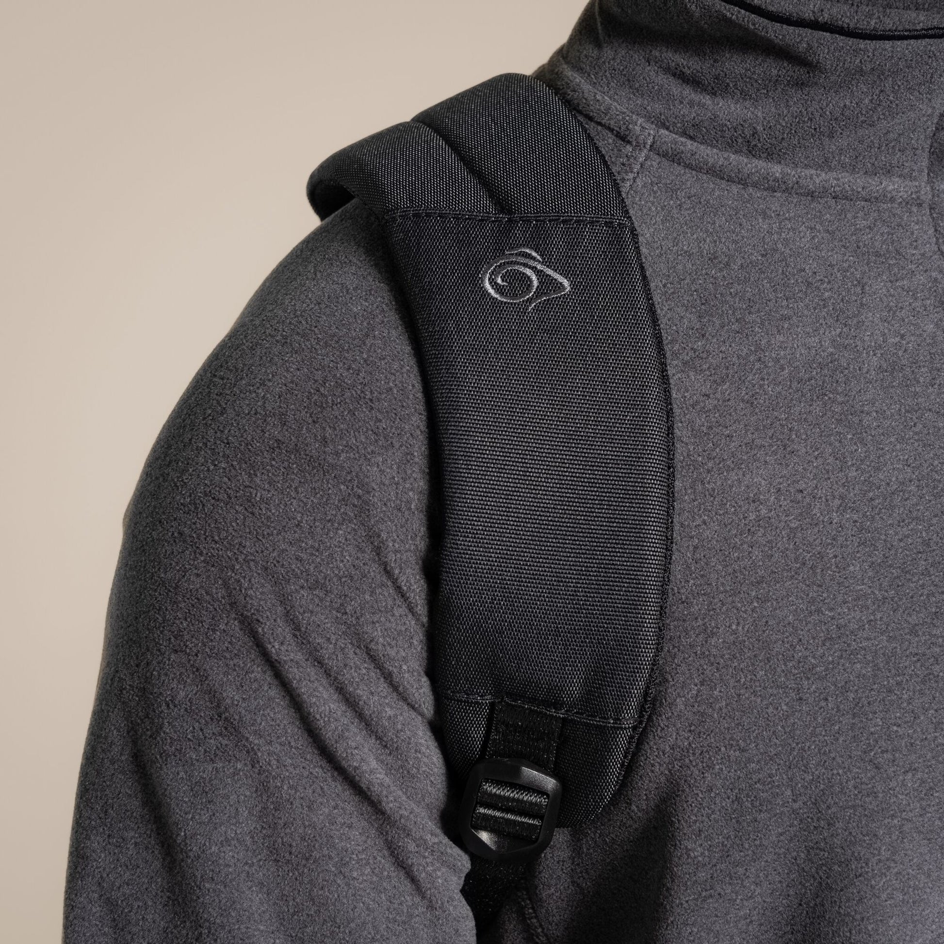 Black - Close up - Craghoppers Anti-Theft Backpack