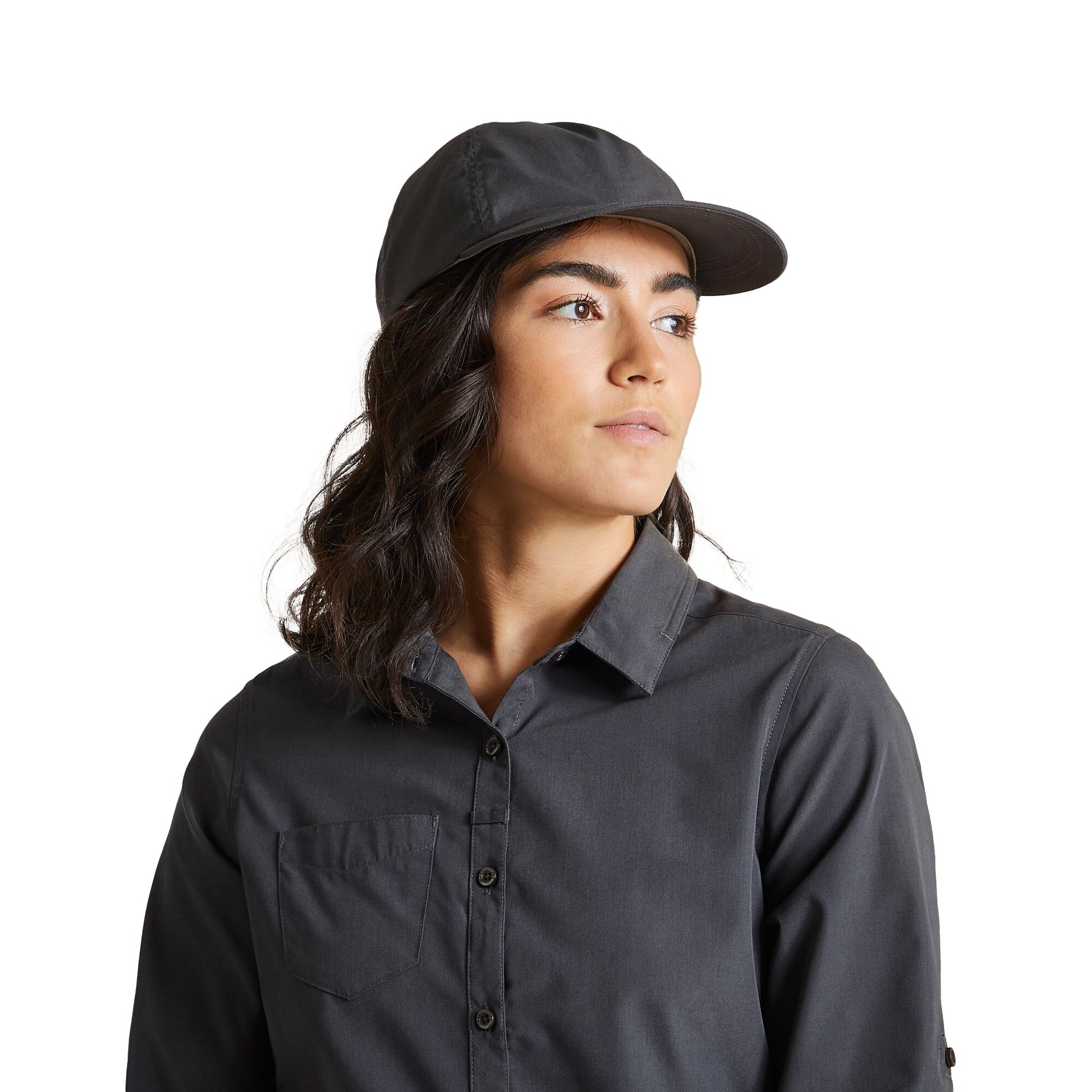 Carbon Grey - Side - Craghoppers Unisex Adult Expert Kiwi Trucker Cap
