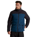Dark Navy-Loch Blue - Side - Craghoppers Mens Trillick Insulated Padded Jacket