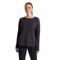 Dark Navy - Side - Craghoppers Womens-Ladies Forres Long-Sleeved T-Shirt