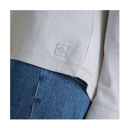 Lunar Grey Marl - Lifestyle - Craghoppers Womens-Ladies Forres Long-Sleeved T-Shirt