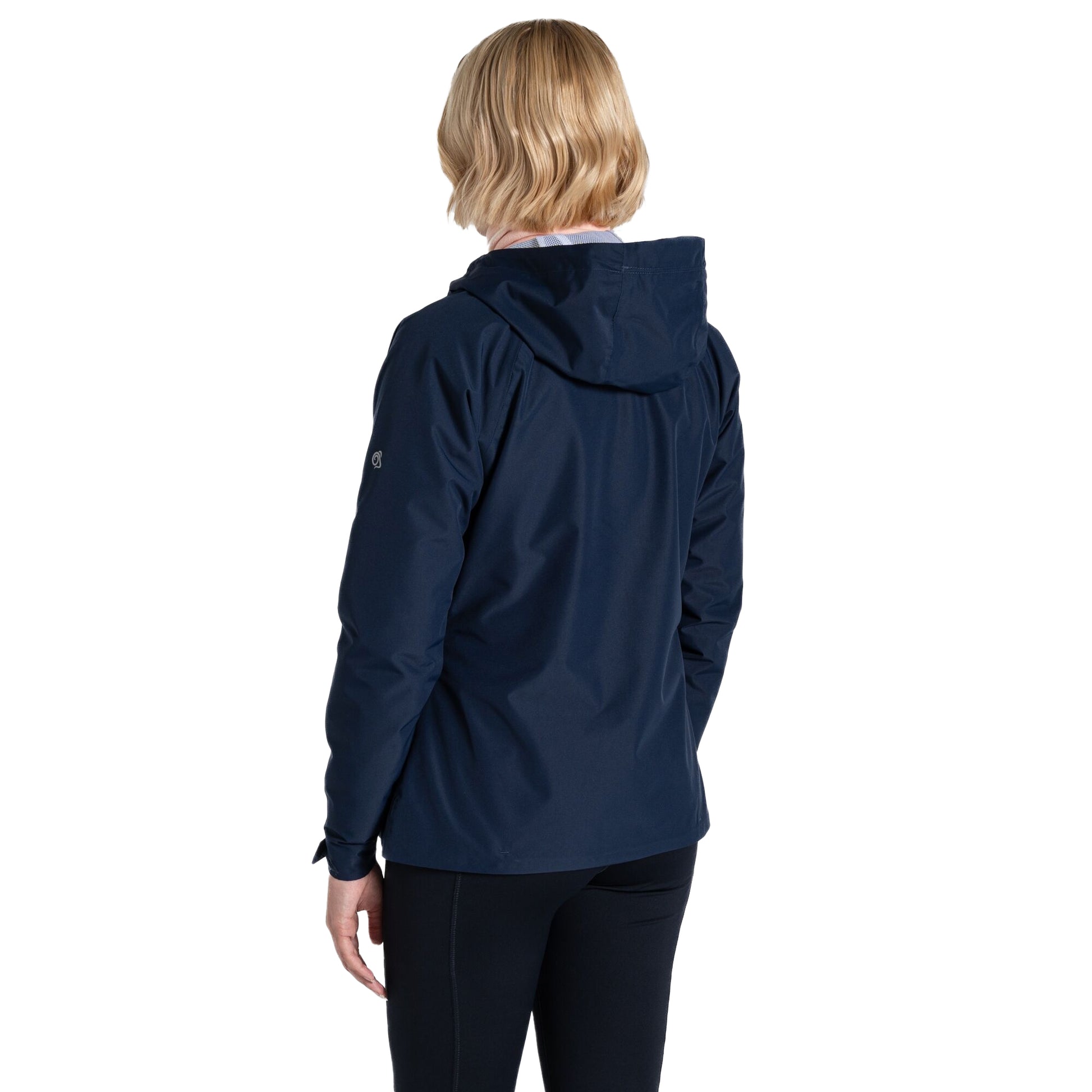 Blue Navy - Back - Craghoppers Womens-Ladies Brielle Waterproof Jacket