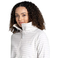 Lunar Grey - Side - Craghoppers Womens-Ladies Ella Striped Fleece Jacket