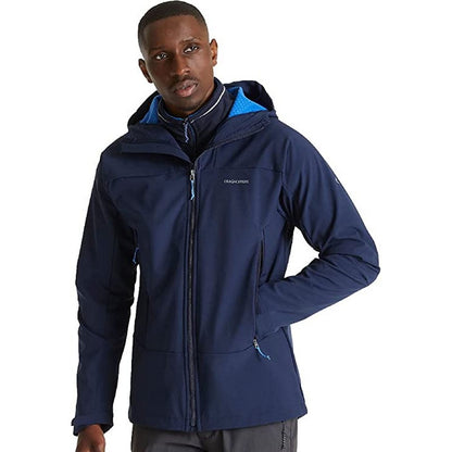 Blue Navy - Side - Craghoppers Mens Tripp Jacket