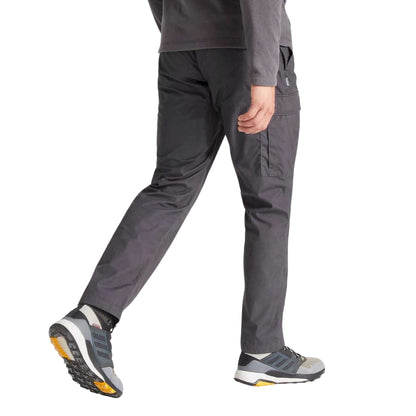 Carbon Grey - Back - Craghoppers Mens Expert Kiwi Tailored Trousers