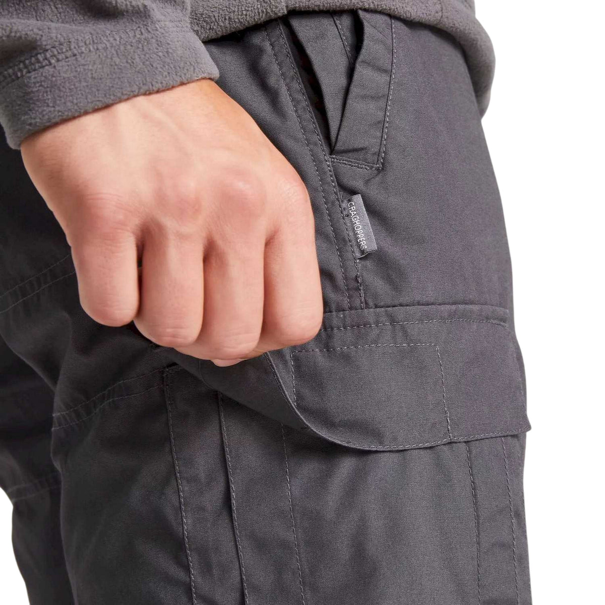 Carbon Grey - Side - Craghoppers Mens Expert Kiwi Tailored Trousers