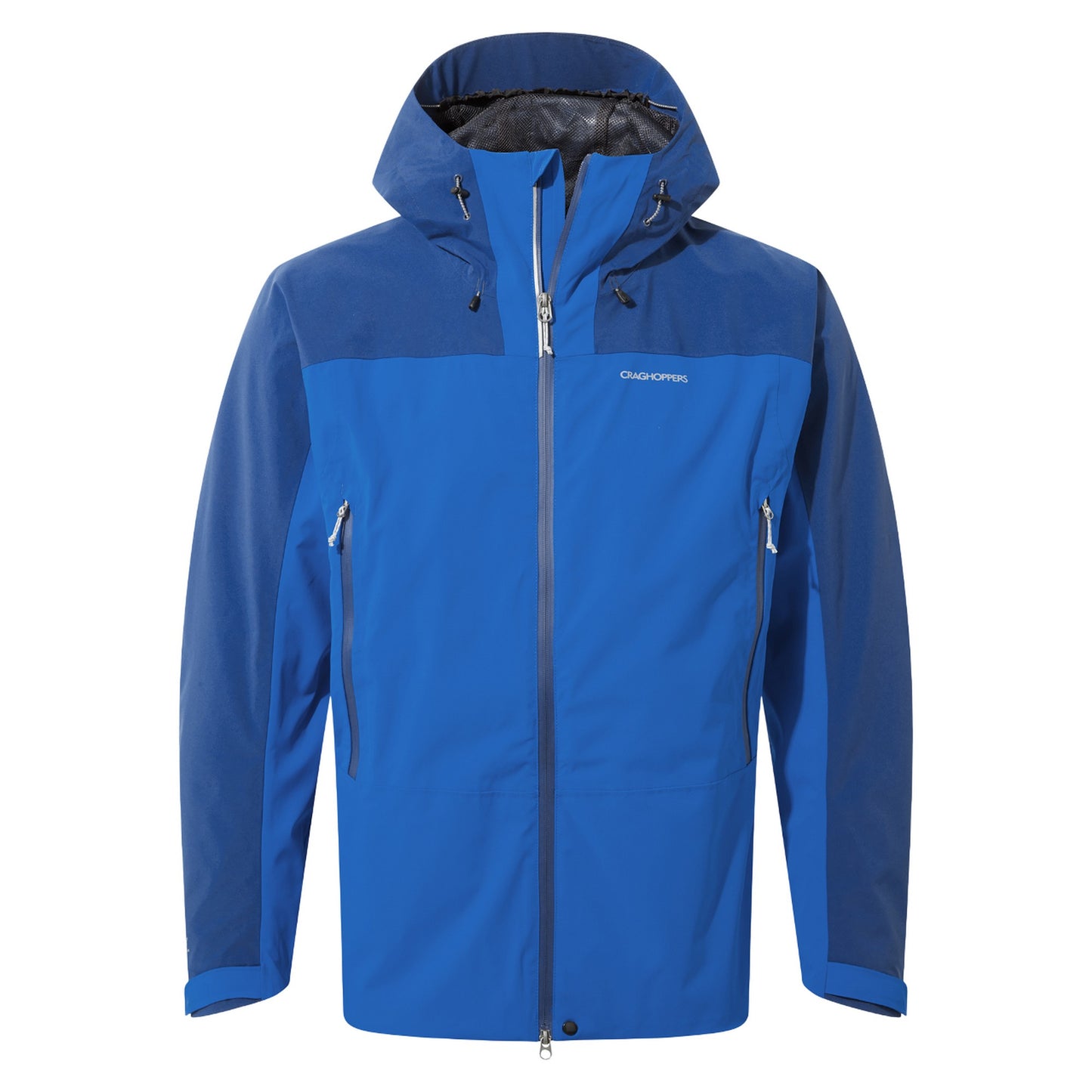 Titan Blue-Dark Titan Blue - Front - Craghoppers Mens Gryffin Contrast Panel Waterproof Jacket