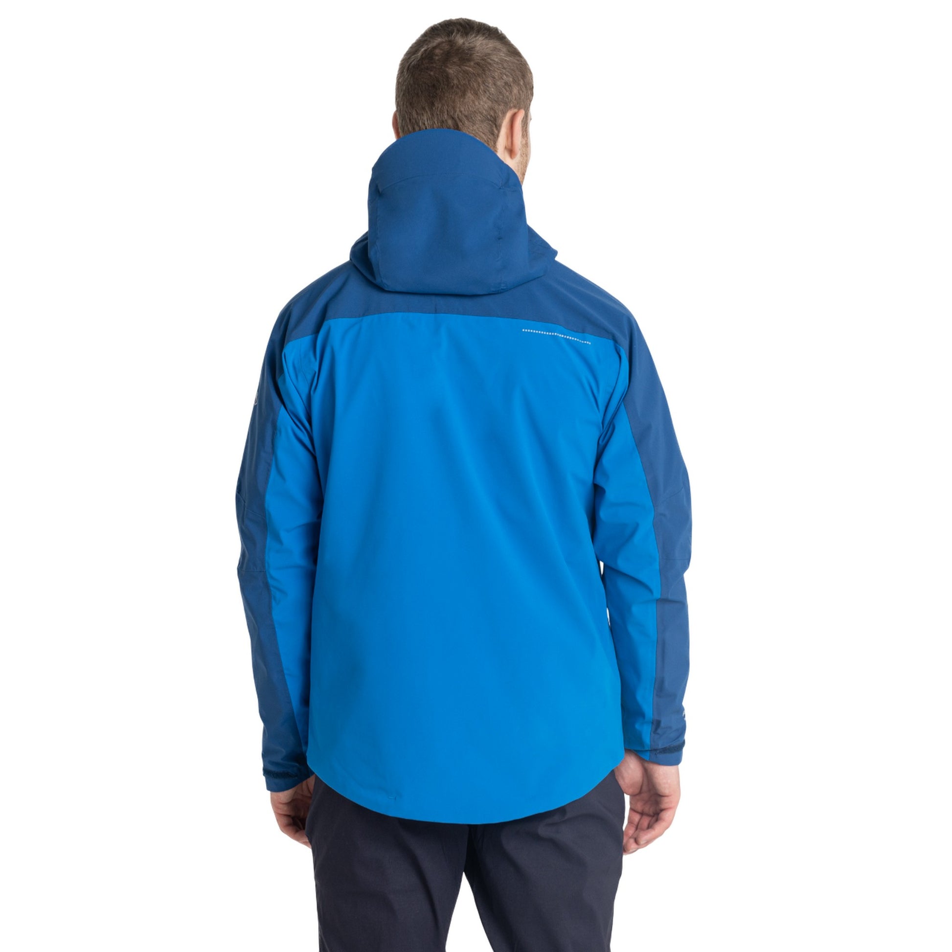 Titan Blue-Dark Titan Blue - Back - Craghoppers Mens Gryffin Contrast Panel Waterproof Jacket