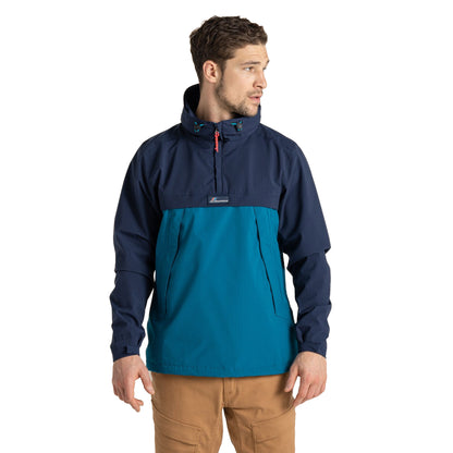 Blue Navy-Lagoon Blue - Front - Craghoppers Unisex Adult Anderson Waterproof Jacket