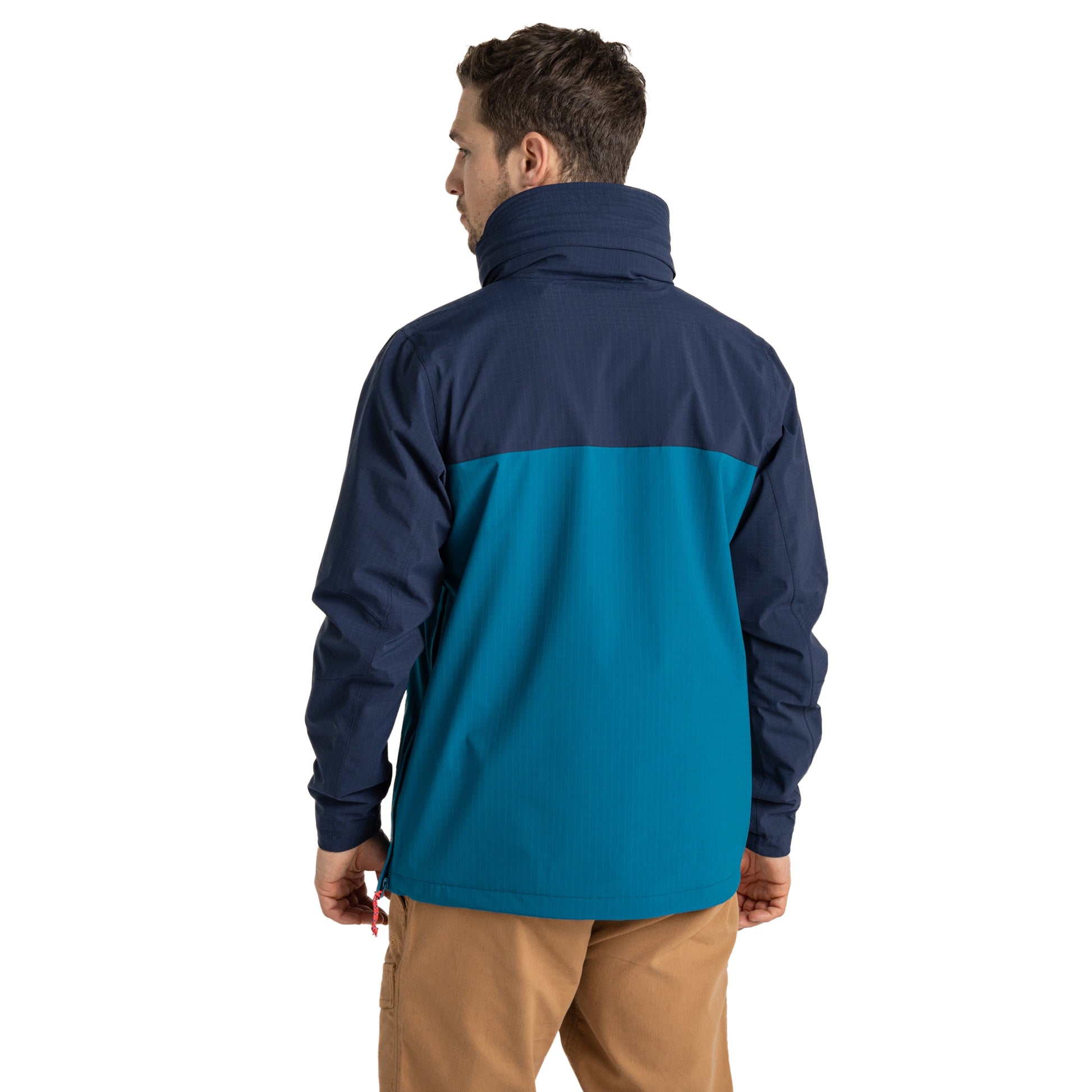 Blue Navy-Lagoon Blue - Back - Craghoppers Unisex Adult Anderson Waterproof Jacket