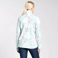 Poolside Green - Back - Craghoppers Womens-Ladies Cabrillo Floral Fleece Top