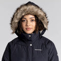 Dark Navy - Close up - Craghoppers Womens-Ladies Lisby Padded Jacket