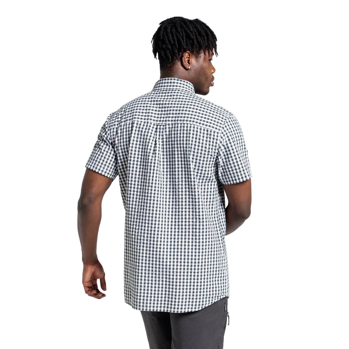 Spruce Green - Side - Craghoppers Mens Centro Short-Sleeved Shirt
