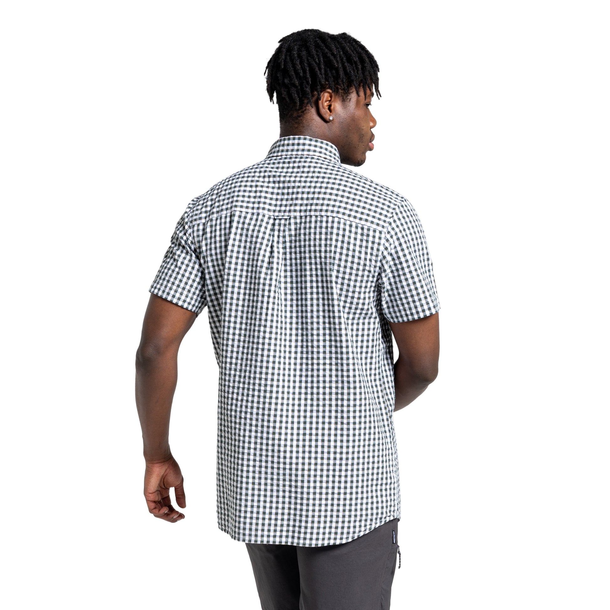 Spruce Green - Side - Craghoppers Mens Centro Short-Sleeved Shirt