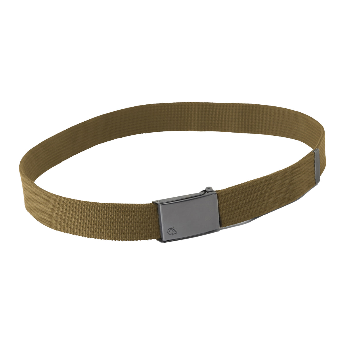 Taupe - Side - Craghoppers Explorer Logo Belt