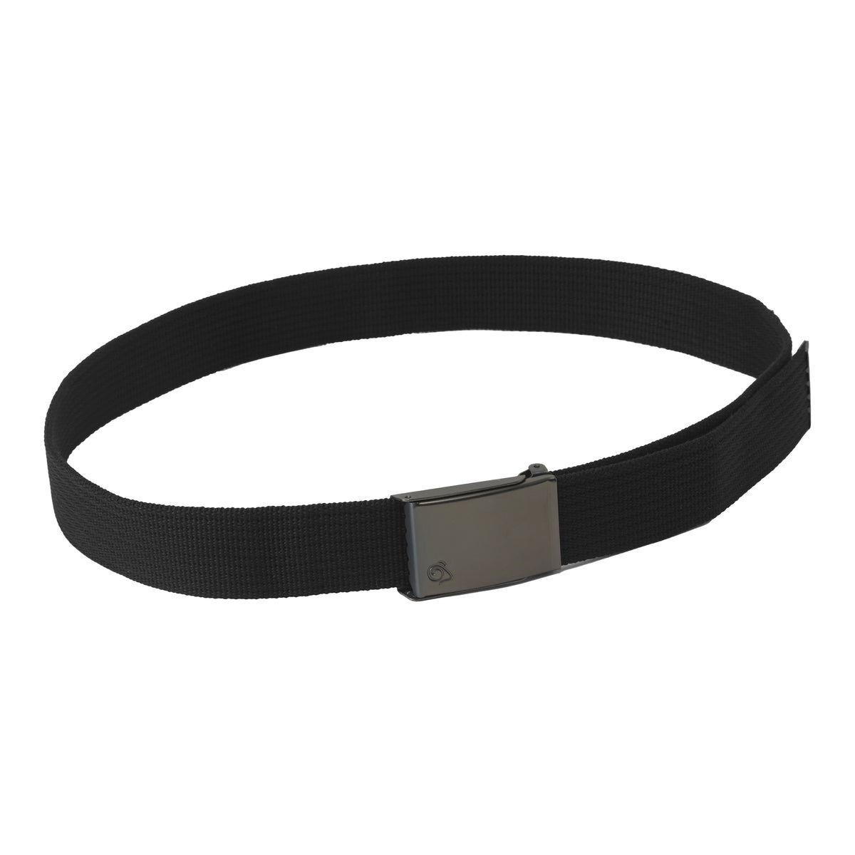 Black - Back - Craghoppers Explorer Logo Belt