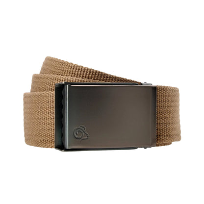 Taupe - Front - Craghoppers Explorer Logo Belt
