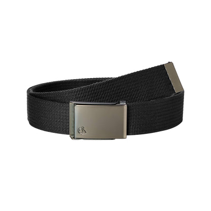 Black - Front - Craghoppers Explorer Logo Belt