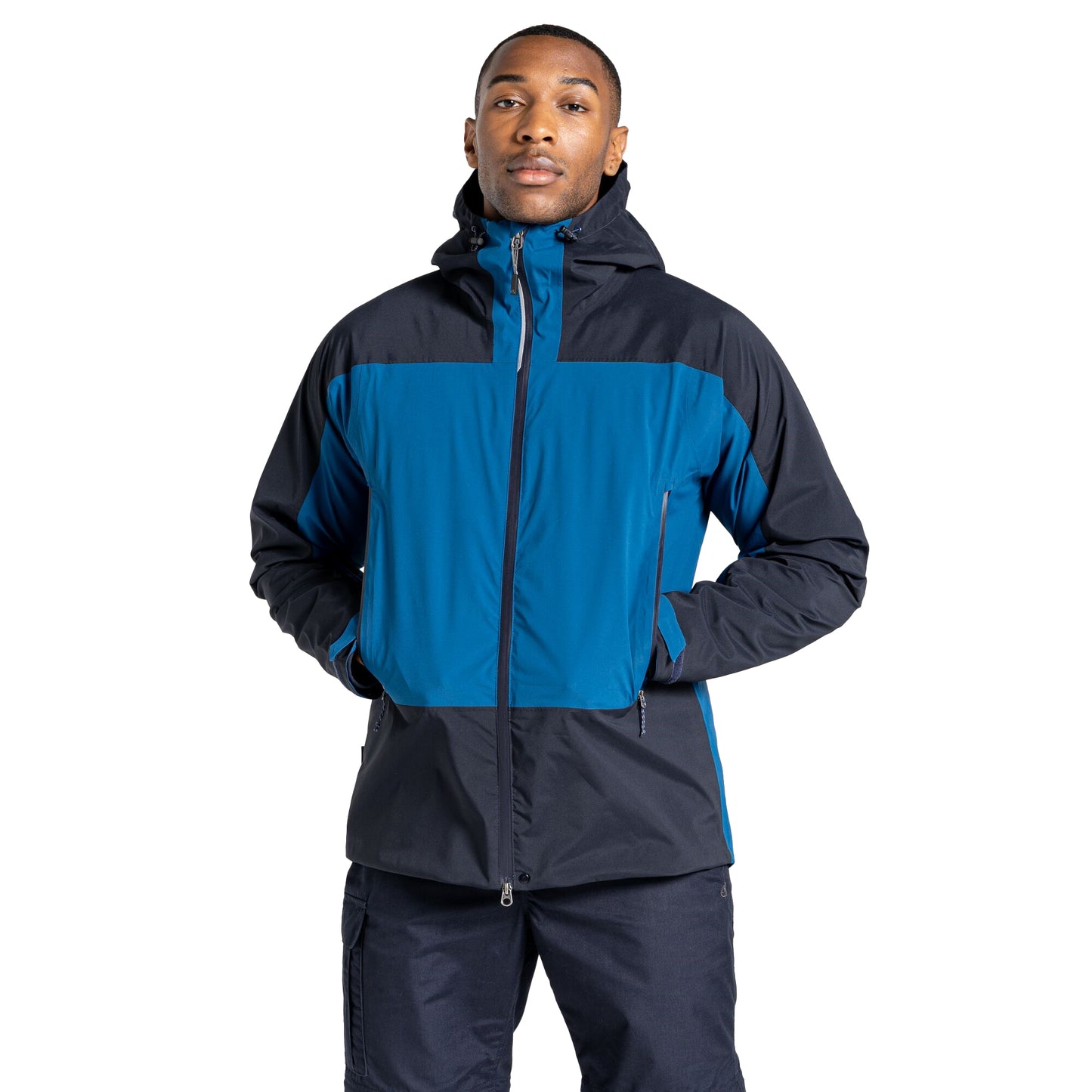 Poseidon Blue-Dark Navy - Side - Craghoppers Mens Expert Active Jacket