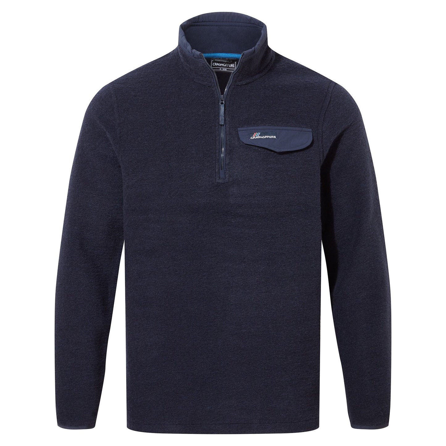 Blue Navy - Front - Craghoppers Mens Edwin Half Zip Fleece