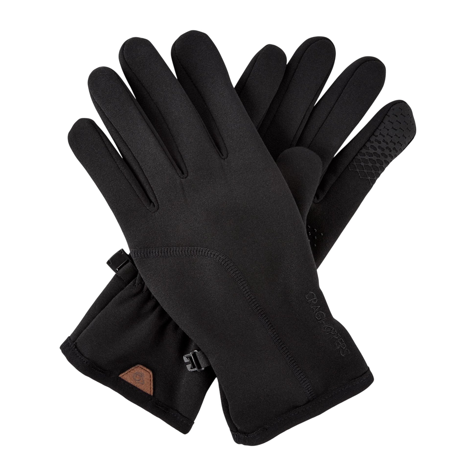 Black - Front - Craghoppers Unisex Adult Pro Stretch Gloves