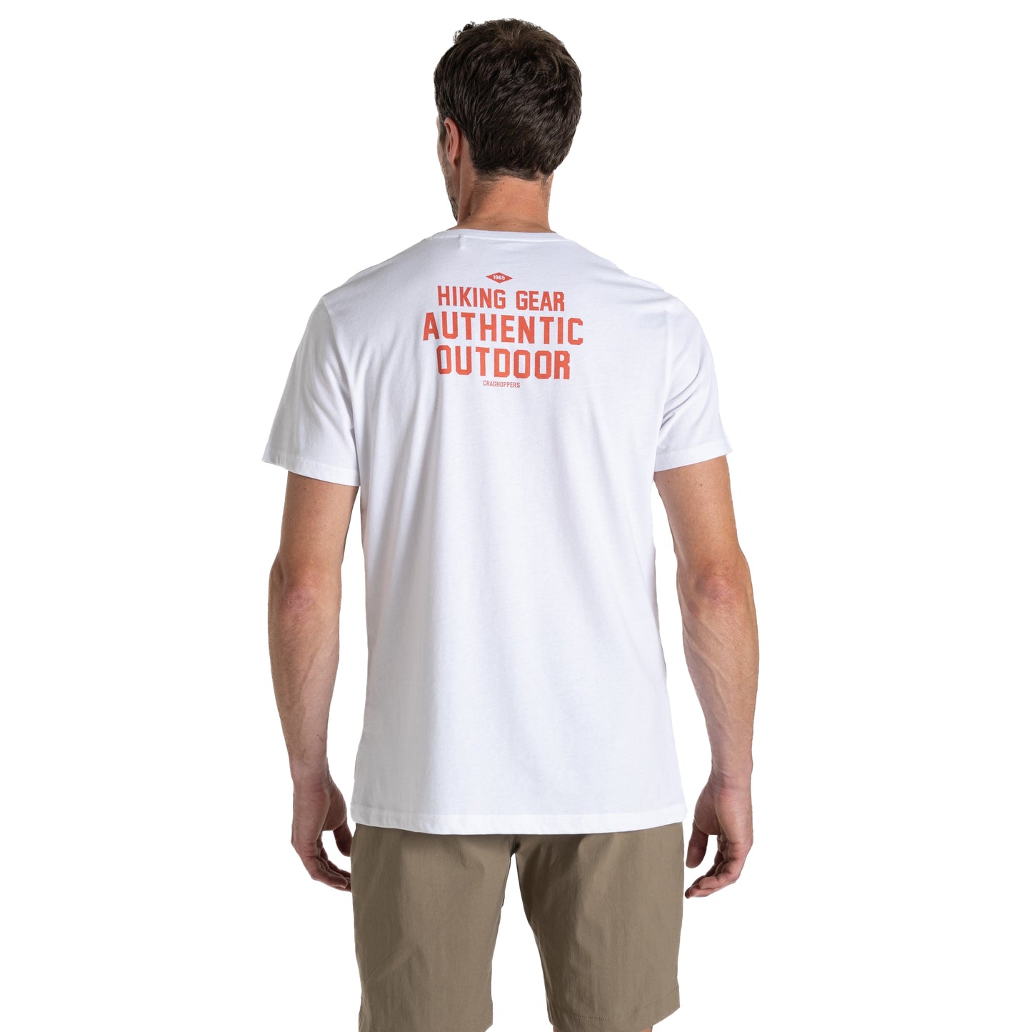 Optic White - Back - Craghoppers Mens Lucent Sunset Short-Sleeved T-Shirt