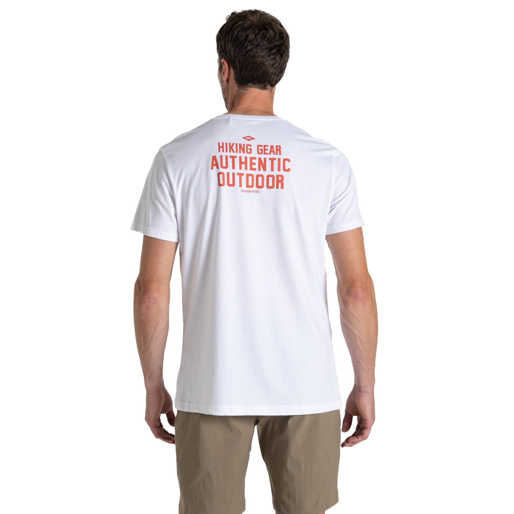 Optic White - Back - Craghoppers Mens Lucent Sunset Short-Sleeved T-Shirt
