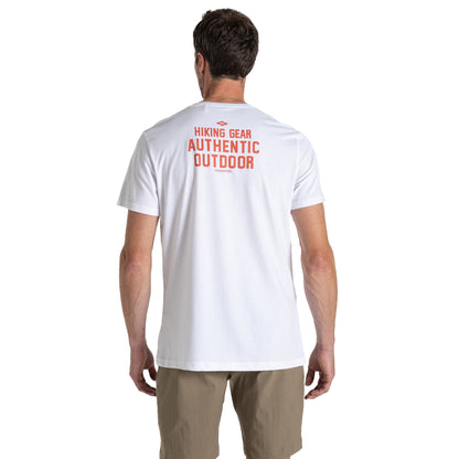 Optic White - Back - Craghoppers Mens Lucent Sunset Short-Sleeved T-Shirt