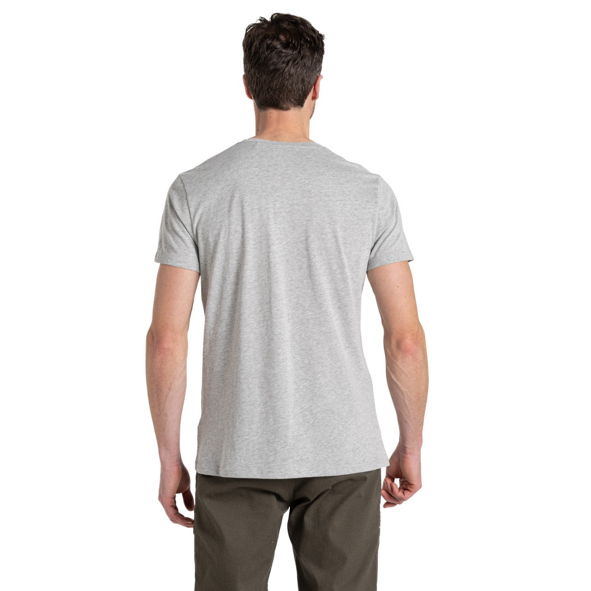 Grey Marl - Back - Craghoppers Mens Lucent Soft Short-Sleeved T-Shirt