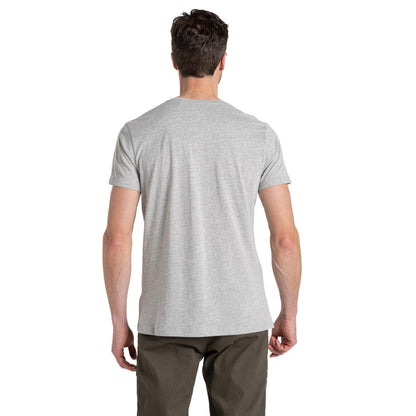 Grey Marl - Back - Craghoppers Mens Lucent Soft Short-Sleeved T-Shirt