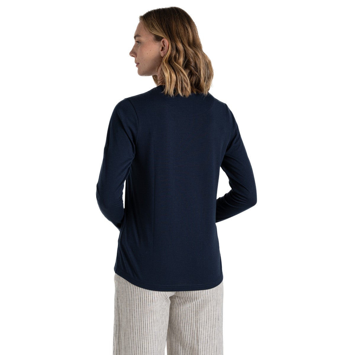 Blue Navy - Back - Craghoppers Womens-Ladies Akona Nosilife Long-Sleeved Top