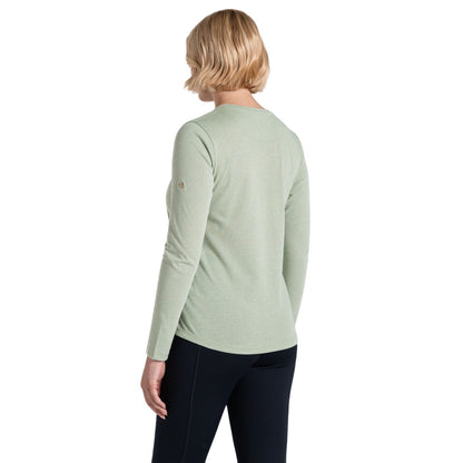 Bud Green Marl - Back - Craghoppers Womens-Ladies Akona Nosilife Long-Sleeved Top