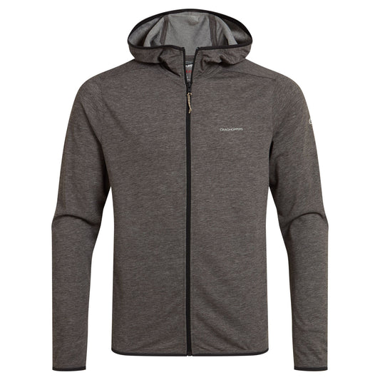Black Pepper Marl - Front - Craghoppers Mens Deft Nosilife Full Zip Hoodie
