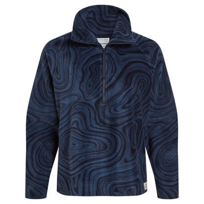 Blue Navy - Front - Craghoppers Womens-Ladies Abstract Half Zip Fleece Top