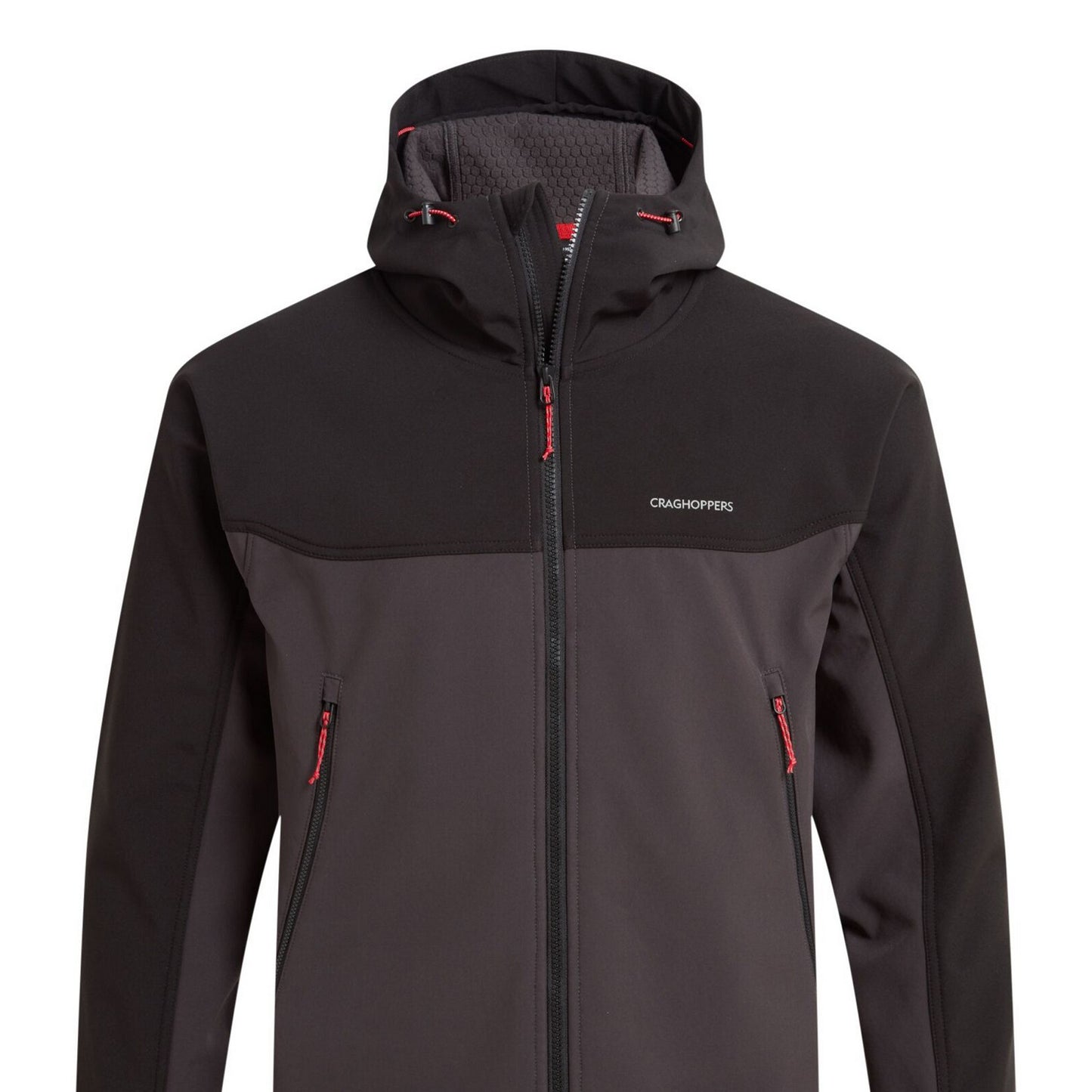 Black-Black Pepper - Back - Craghoppers Mens Seer Hooded Waterproof Jacket