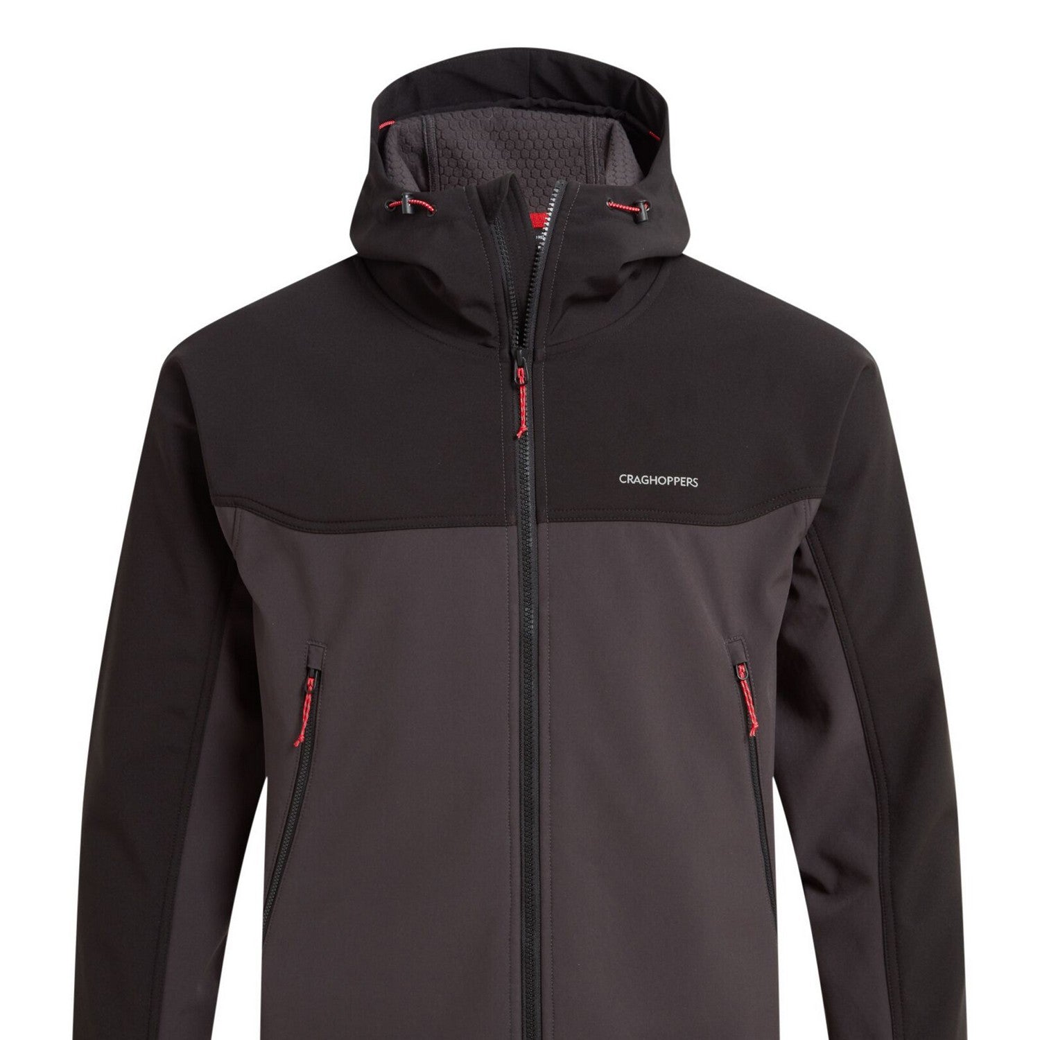 Black-Black Pepper - Back - Craghoppers Mens Seer Hooded Waterproof Jacket