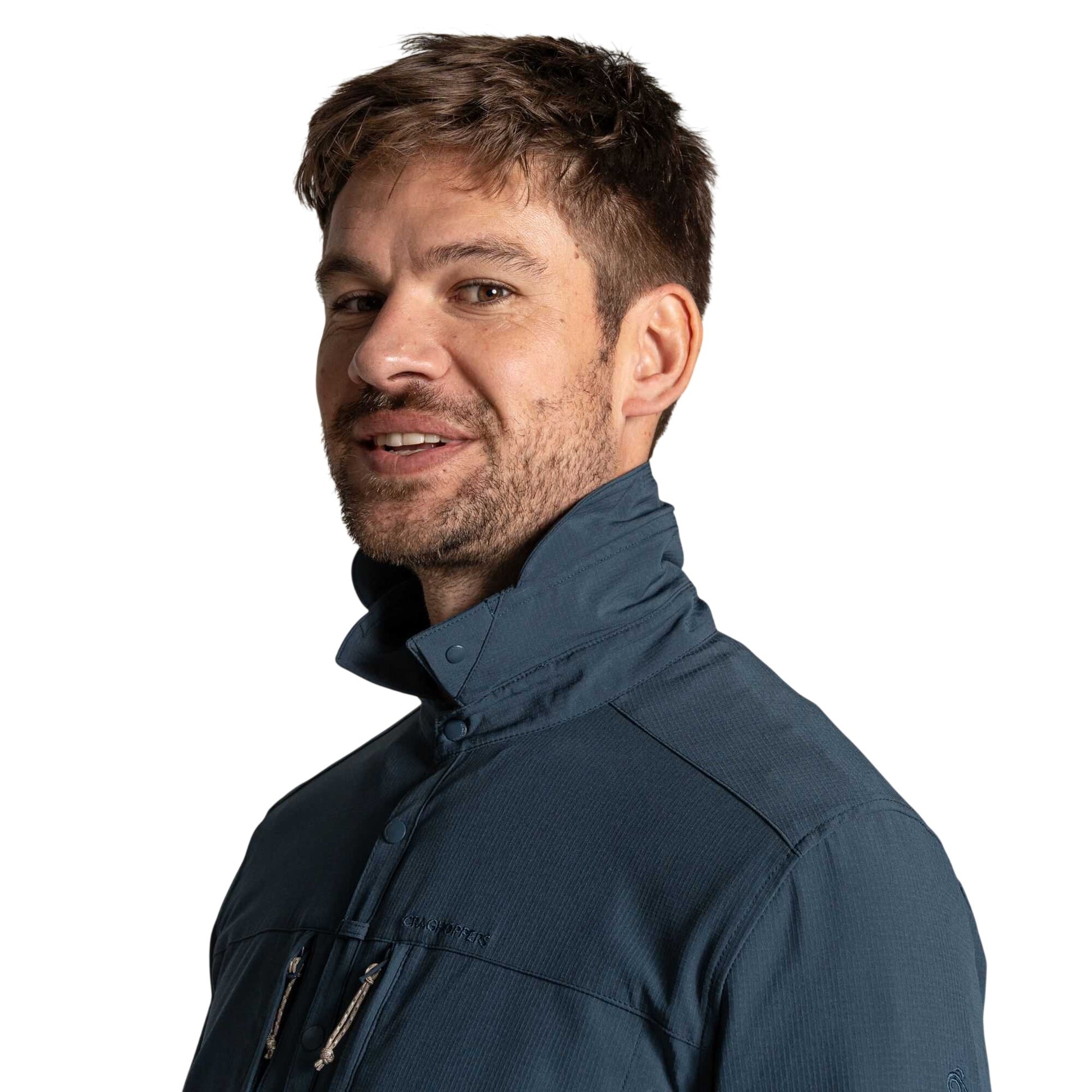 Blue Stone - Pack Shot - Craghoppers Mens Nosilife Long-Sleeved Shirt