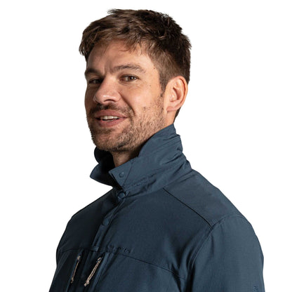 Blue Stone - Pack Shot - Craghoppers Mens Nosilife Long-Sleeved Shirt