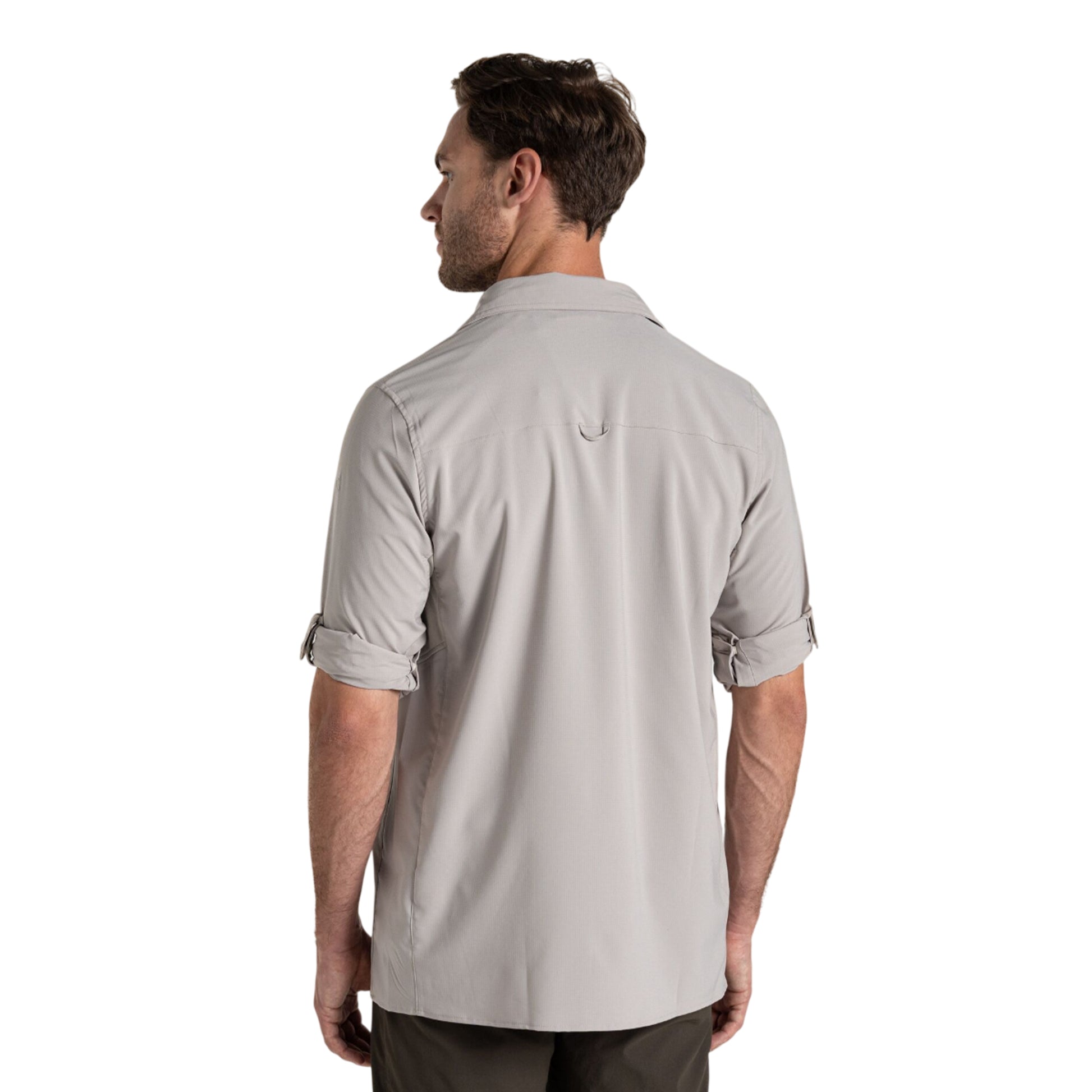 Parchment - Back - Craghoppers Mens Nosilife Long-Sleeved Shirt