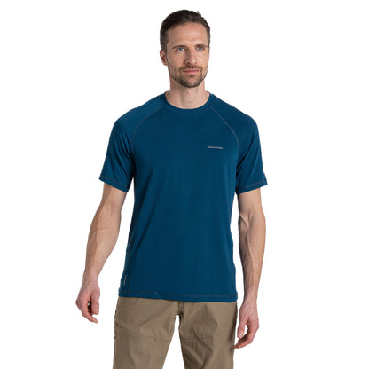 Tourmaline Blue - Side - Craghoppers Mens Dynamic Short-Sleeved T-Shirt