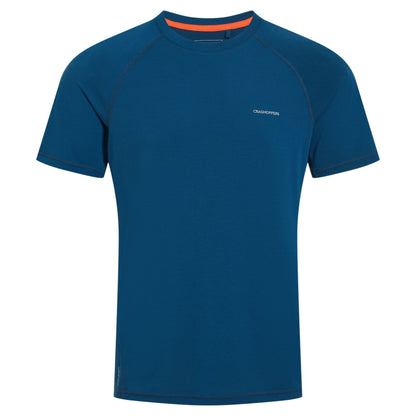 Tourmaline Blue - Front - Craghoppers Mens Dynamic Short-Sleeved T-Shirt