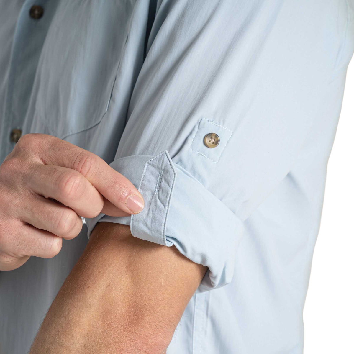 Niagara Blue - Pack Shot - Craghoppers Mens Nuoro II Nosilife Shirt