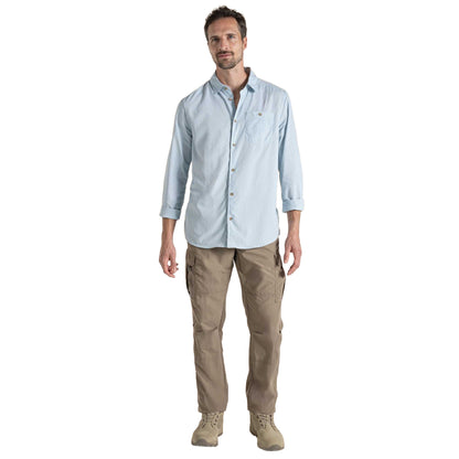 Niagara Blue - Close up - Craghoppers Mens Nuoro II Nosilife Shirt