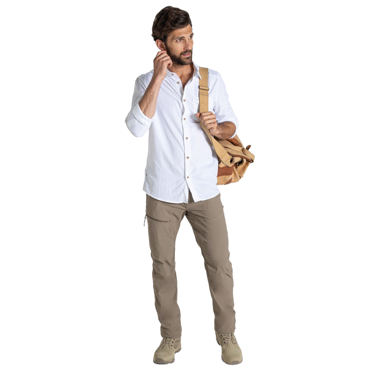White - Pack Shot - Craghoppers Mens Nuoro II Nosilife Shirt