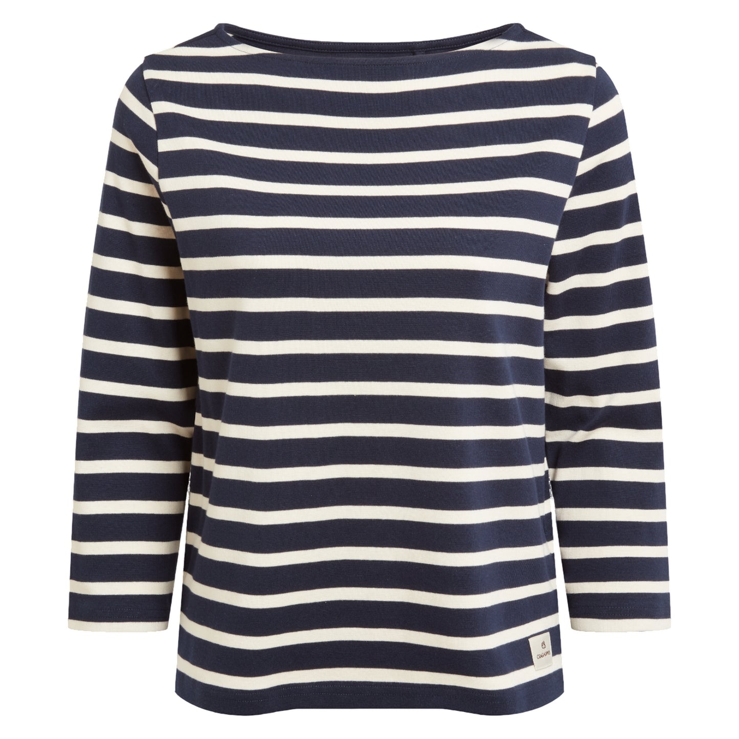 Blue Navy - Front - Craghoppers Womens-Ladies Painne Stripe Long-Sleeved Top