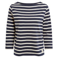 Blue Navy - Front - Craghoppers Womens-Ladies Painne Stripe Long-Sleeved Top