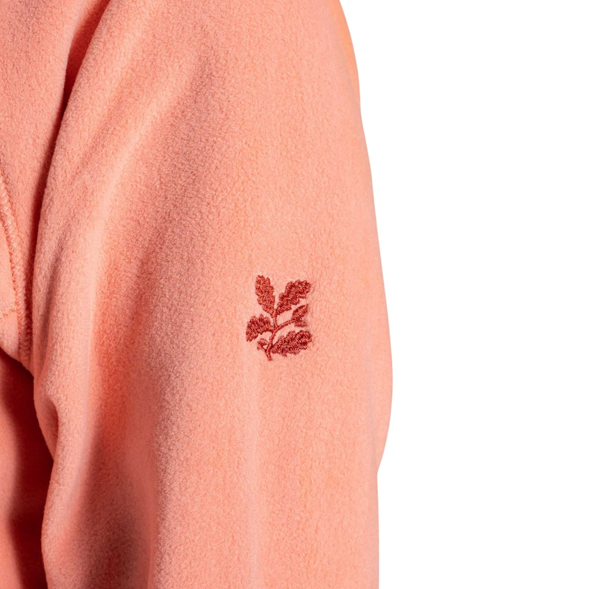 Spiced Apricot - Side - Craghoppers Womens-Ladies Nation Trust Miska Half Zip Fleece Top