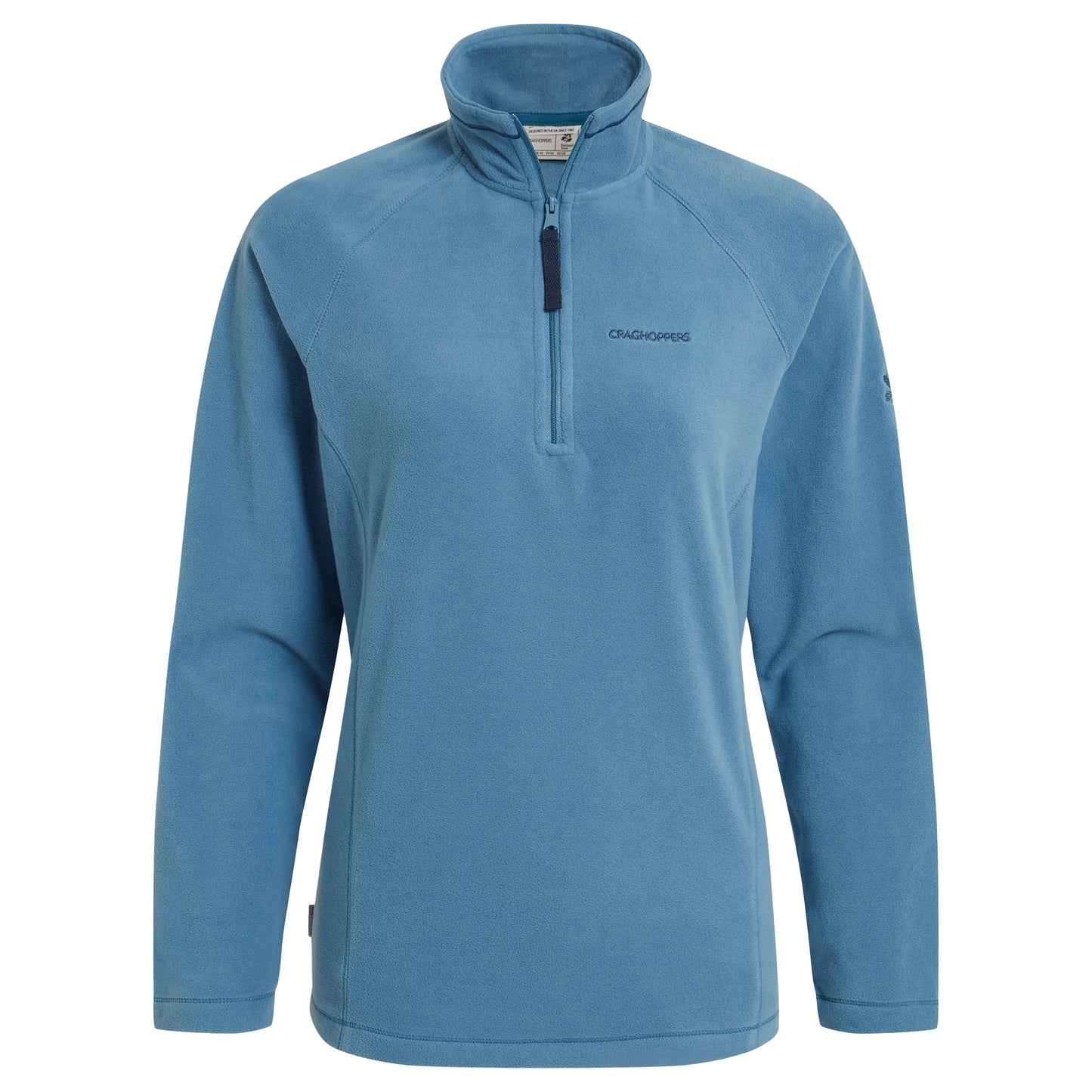 Light Denim - Front - Craghoppers Womens-Ladies Nation Trust Miska Half Zip Fleece Top