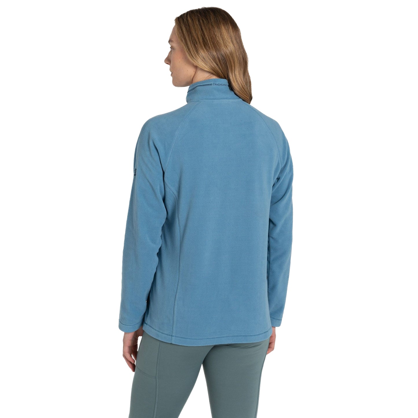 Light Denim - Back - Craghoppers Womens-Ladies Nation Trust Miska Half Zip Fleece Top