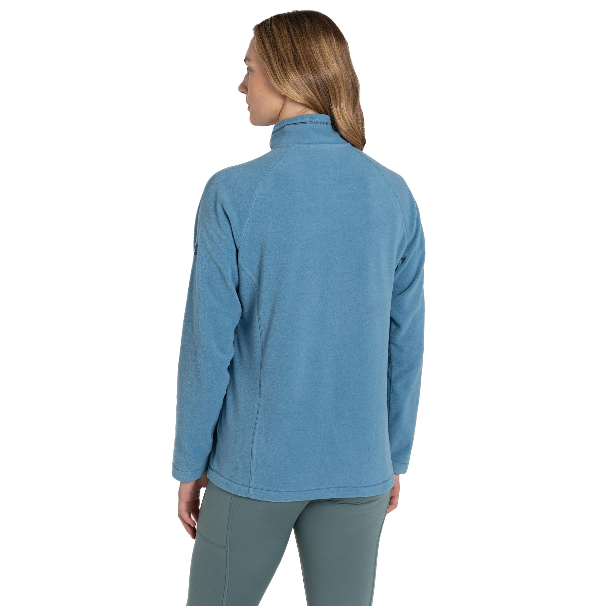 Light Denim - Back - Craghoppers Womens-Ladies Nation Trust Miska Half Zip Fleece Top